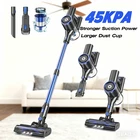 Cordless Vacuum Cleaner 45KPa 45min Runtime 1.5L Pet Hair Carpet Stick Vacuum