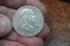 1961 FRANKLIN HALF DOLLAR SILVER 90% PART OF FULL COLLECTION IN DANSCO BOOK