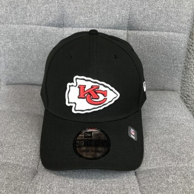 Kansas City Chiefs Hat Cap Fitted Mens L/XL Black NFL Football New Era 39THIRTY