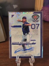 2025 Panini Prospect Edition Ethan Holliday Signatures Scope /49 Auto Rockies
