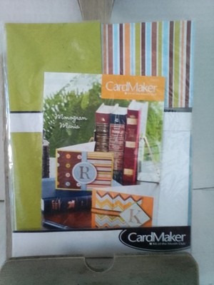 CardMaker Kit of the Month Club Monogram Mania CM021 Complete Card Making Kit