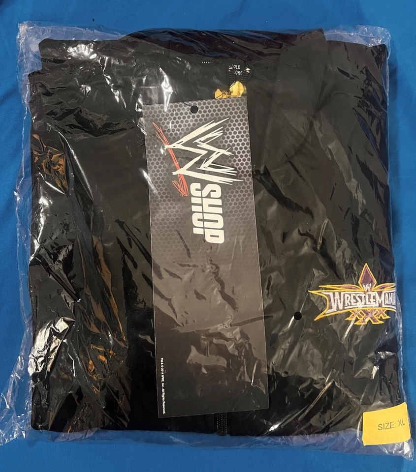 Chaqueta de Pista de Lucha WWE WrestleMania XXX 30 Talla XL Nueva Rara De Colección Foto 2 de 3