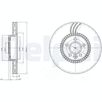 2X Bremsscheibe Vorderachse FüR Ford Volvo Land Rover Galaxy II S-MAX VAN S60