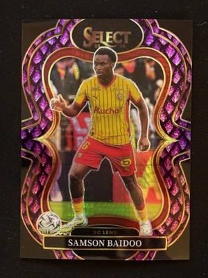 2025-26 Panini Select Ligue 1 Samson Baidoo Purple Dragon Scale /49 Lens