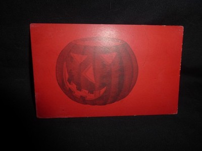 HALLOWEEN POSTCARD-RIPE TOMATOE RED-JOL