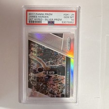 2017-18 Panini Prizm James Harden #GH-JH Get Hyped Silver Prizm PSA 10 Rockets