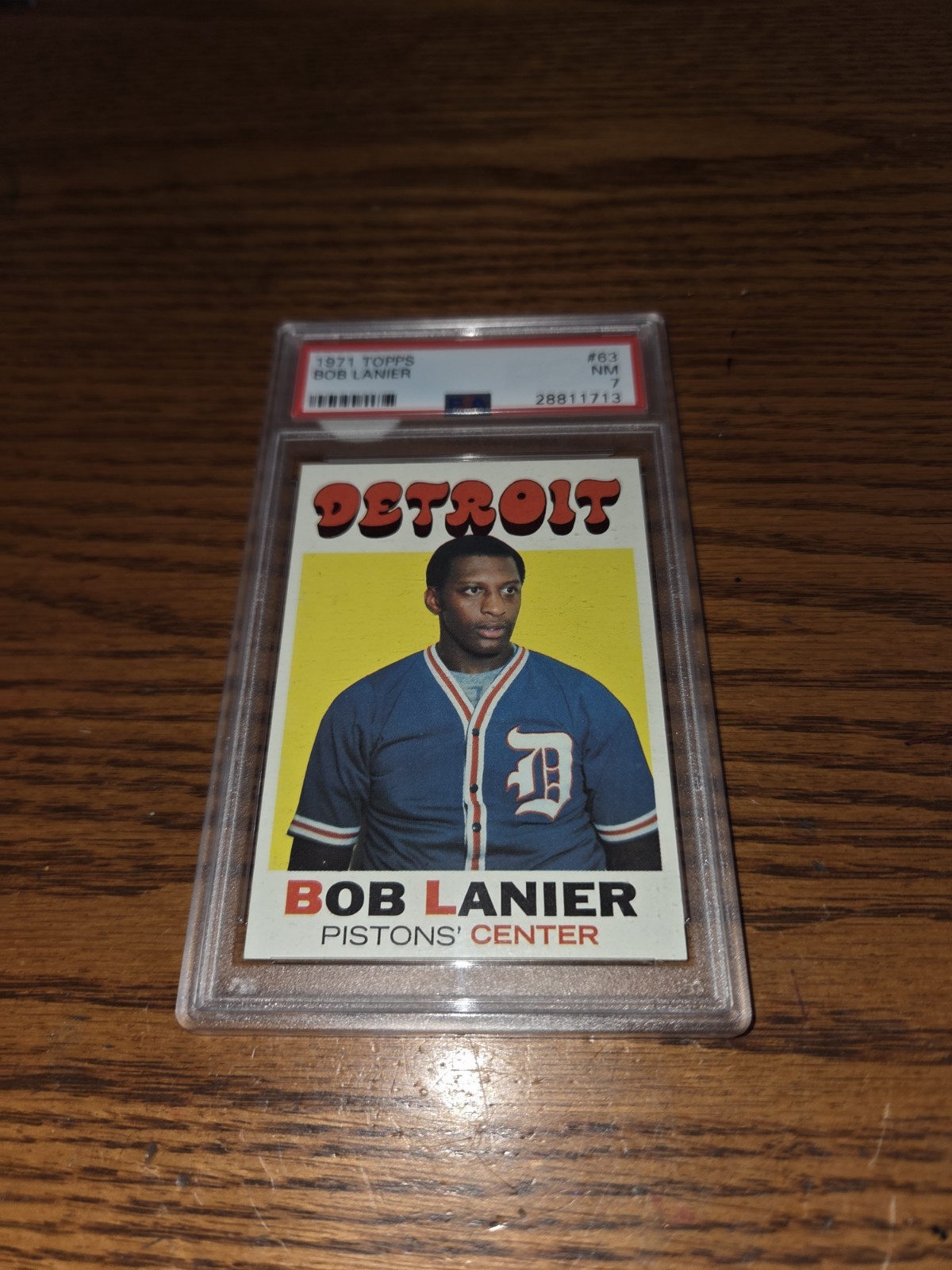 1971-72 Topps Basketball Bob Lanier #63 PSA 7 Rookie Pistons RC