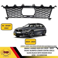 BMW 3 SERIES M SPORT G20 G21 2019?2023 FRONT LOWER GRILLE WITH RADAR HOLE BLACK