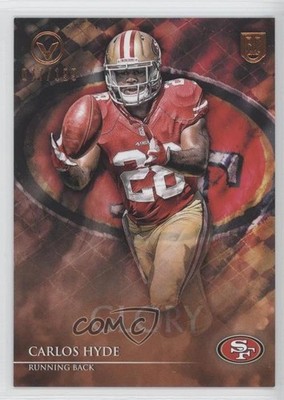 2014 Topps Valor Glory 77/199 Carlos Hyde #36 Rookie RC b9e