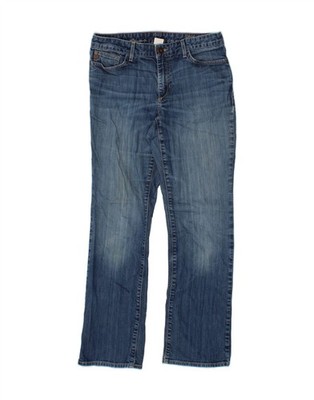 Eddie Bauer Damen Barely Bootcut Jeans US 8 Medium W30 L30 blau CB08
