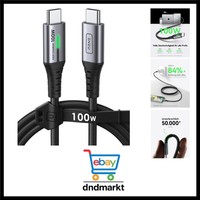Usb C Kabel, 100W [1M] PD3.0 Schnellladekabel Usb C Auf Usb C, Nylon Geflocht...