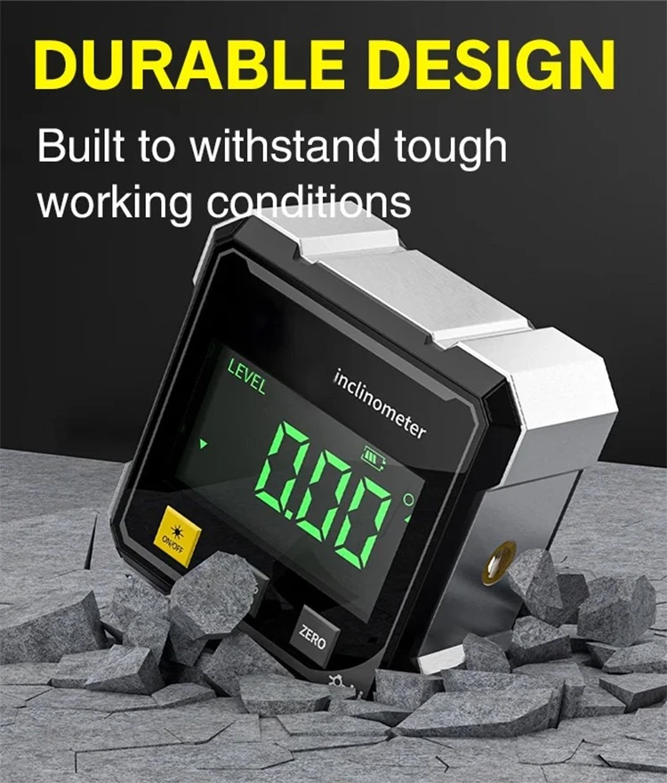 4x90° Digital Laser Level Inclinometer – Magnetic Angle Finder with Dual Lasers - Image 4 of 4