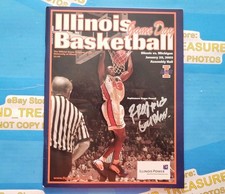 SIGNED ROGER POWELL 2003 GAME DAY PROGRAM Illinois Illini Basketball Michigan