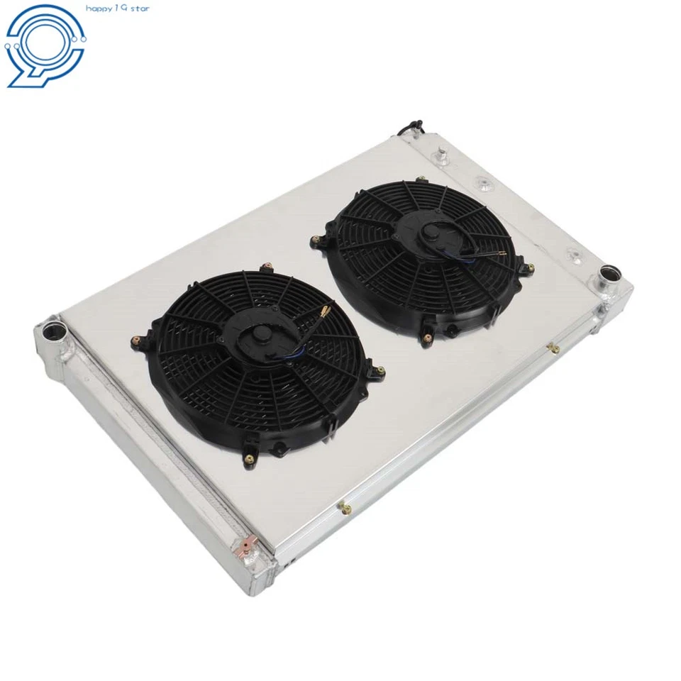 4 Row Radiator+Shroud Fan CC716 For Chevy C/K C10 C20 C30 K10 K20 1973-1987 Foto 4 de 4