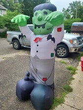 Gemmy Giant Airblown Inflatable Frankenstein 7 ft Halloween Outdoor Decoration
