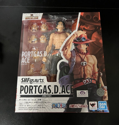 S.H.Figuarts One Piece Portgas D. Ace -Fire Fist- Boxed Figure w/ Alt Hands
