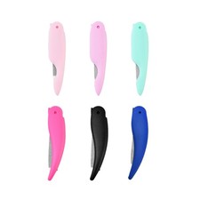 6pcs Mini Nail File Set Folding Foldable Steel Files for Natural Nails Keycha...