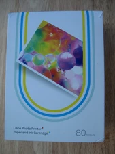 2- Liene Photo Printer Ink Cartridges 80 sheets Photo Paper + 2 Ink Cartridges