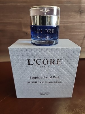 L'CORE PARIS Sapphire Facial Peel with Organic Extracts  Anti Aging Facial Peel