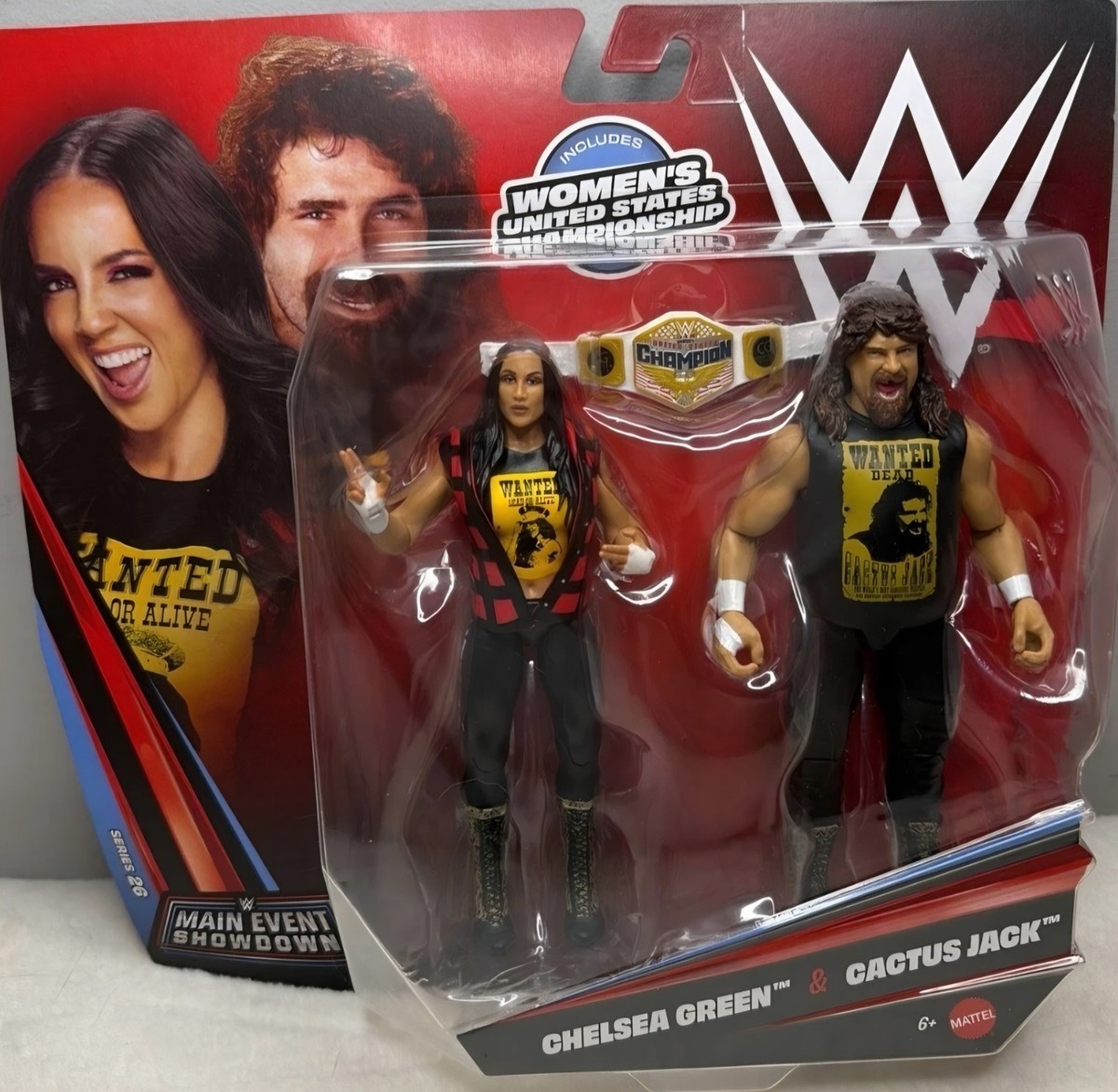 Mattel WWE Showdown 26 Chelsea Green & Cactus Jack 2-pack