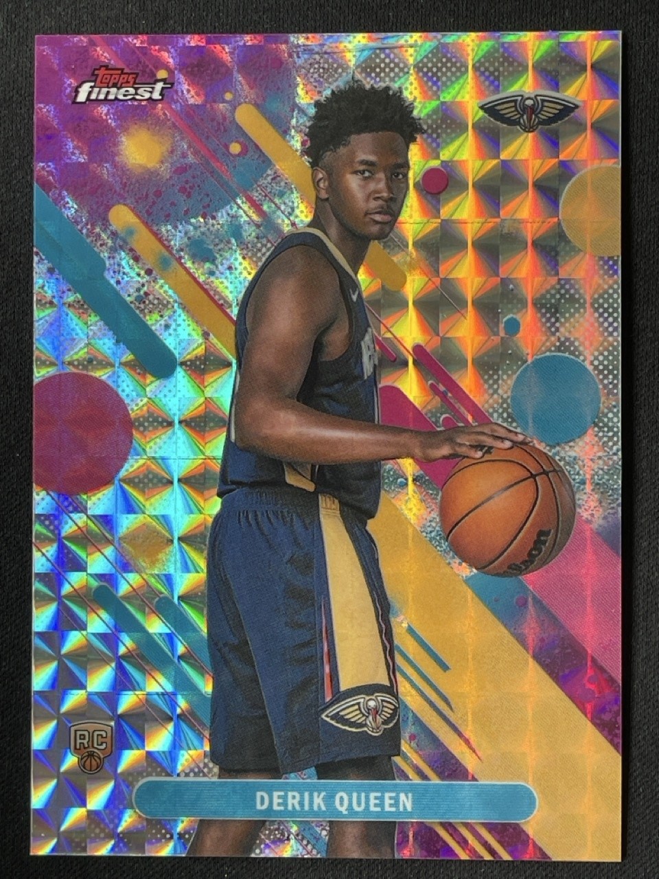 Derik Queen 2025-26 Topps Finest Common Geometric Refractor Base RC #13 -kk3
