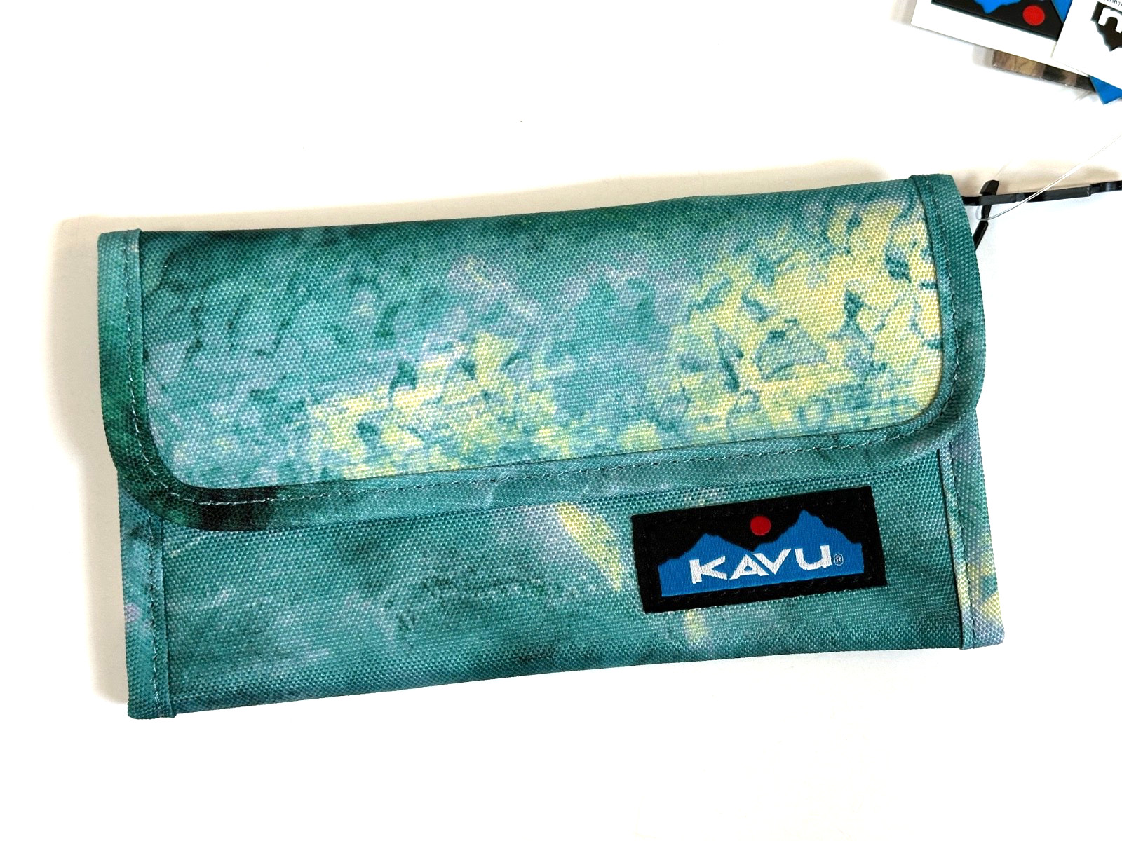 KAVU Mondo Spender Trifold Wallet ~ Ocean Storm