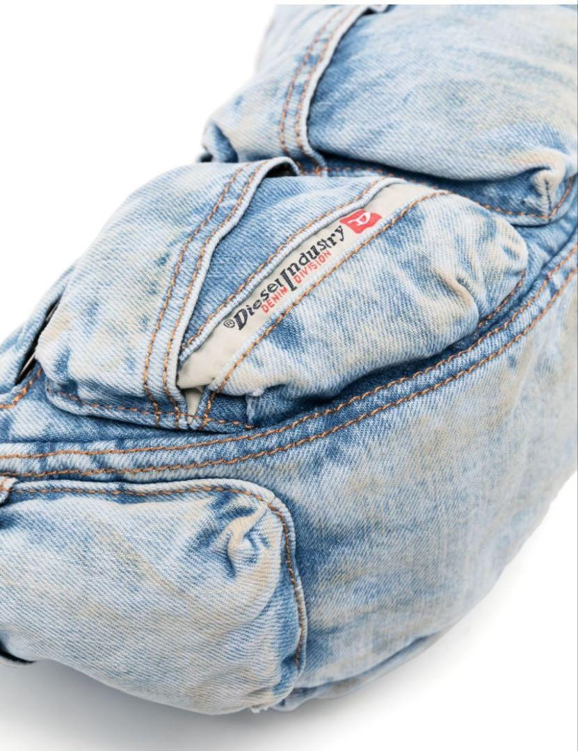 Diesel Men Re-Edition Travel 3000 Denim Shoulder Bag Ltd