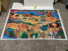 Wild Republic Dinosaur Adventure Plastic Kids Playmat 32  X 20  