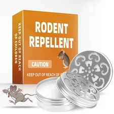 odent Repellent Jars – 2 Pack, Ultrasonic Odor Barrier for Mice & Rats
