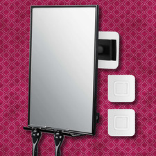 Shower Mirror for Shaving Fogless w/Razor Holders 360 Rotation Adjustable Mirror