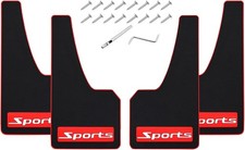 4pcs Universal Mud Flaps For Cars Suvs Flexible Rubber Splash Guards
