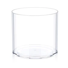 Flower Clear Plastic Vase Centerpiece for Home, Wedding Party, Clear Cylinder...
