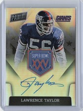2021 Panini One Lawrence Taylor #SBXXV-LT Super Bowl Signatures Prizm Auto