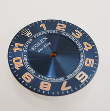 Genuine Rolex Dial Blue Concentric Airking with Arabic Markers 34mm 14000 114200