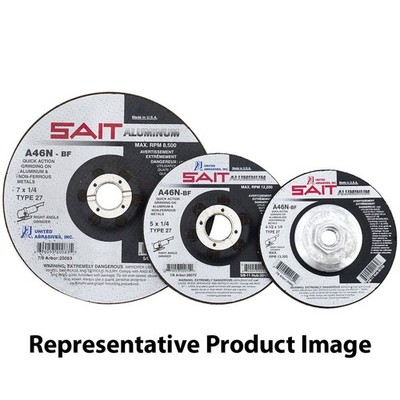 United Abrasives SAIT 20088 7x1/4x5/8-11 A46N Aluminum Grinding Wheel 10 pack