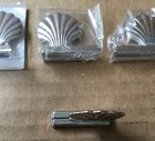 11 Party Silver Metal Shell Table Number, Greeting, Name Card Holders with Card — photo 4