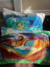 My Pillow Kids Bible Story Pillowcase Travel Pillow 12x18 Lot - Jonah & Creation