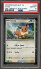 Pokemon TCG S&V Obsidian Flames Three Pack Blister #043 Eevee Cosmos PSA 10