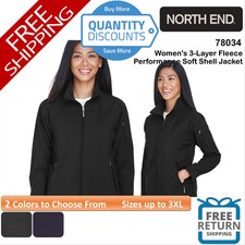   North End Womens 3-Layer Fleece Performance...