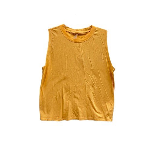 Calia by Carrie Underwood Muscle Tank-Medium-Activewear Orange Loose Fit Stretch