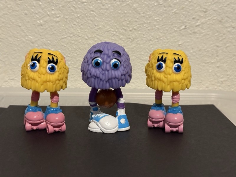 McDonald's 1989 Happy Meal Funny Fry Friends Toys Lot of 3