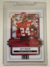 2022 Contenders Football Skyy Moore Rookie Of The Year Insert #ROY-SMO RC