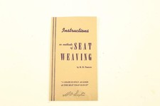 ca. 1950's - 1960's Methods of Seat Weaving Pocket Paperback Instructions