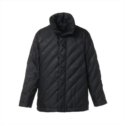 Fendi FF logo Nylon Down jacket 48 Men's Black  FW1169