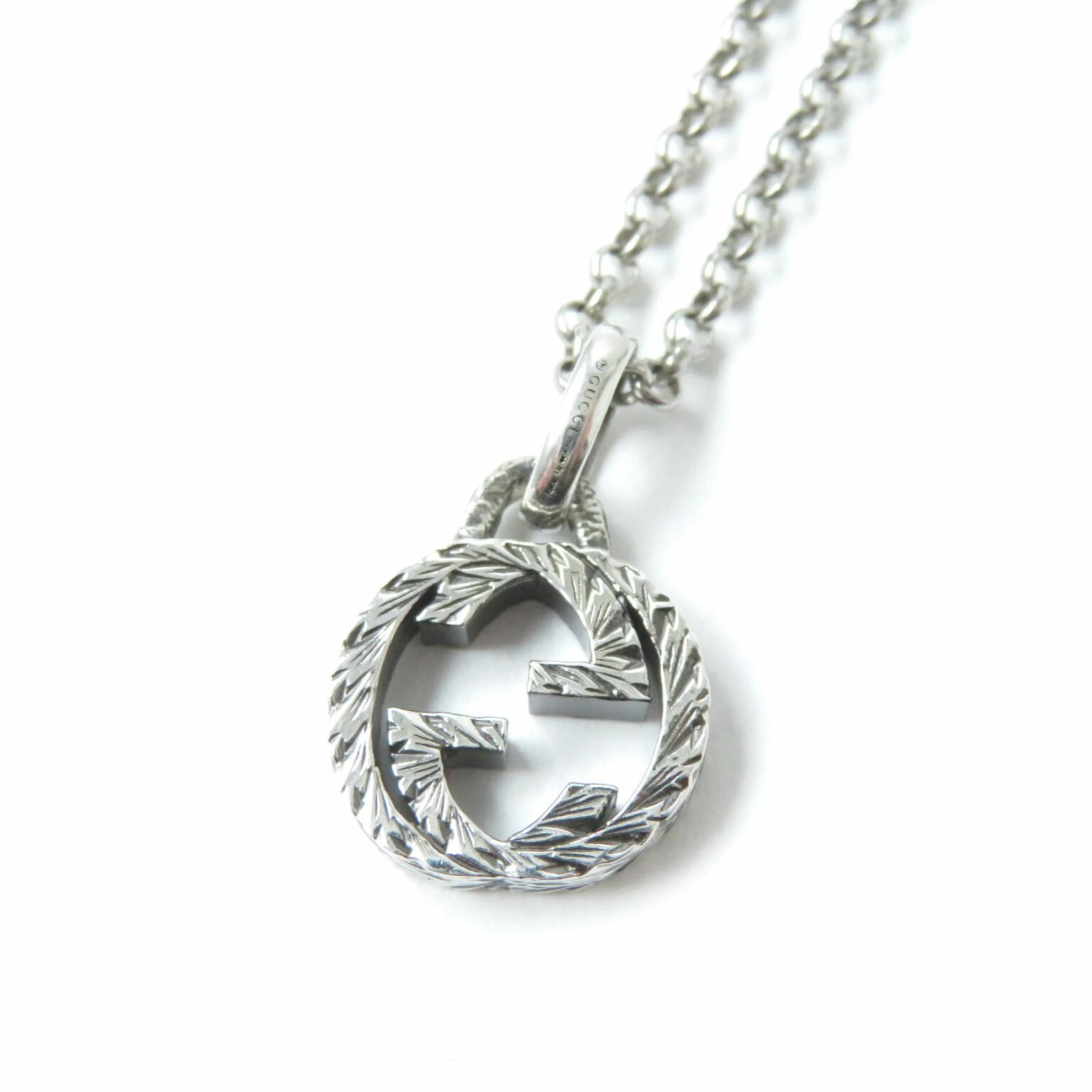 Gucci Arabesque Ag925 Accessoires/Pendentif Collier Argent Made In Italy We GwF22