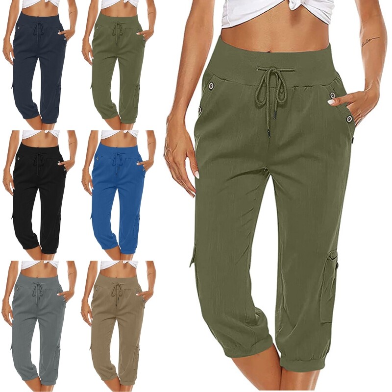 Update 77+ 3 4 cargo pants ladies super hot in.eteachers