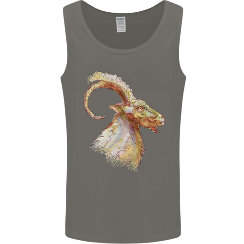 A Acuarela Cabra Granja Hombre Camiseta sin Mangas - Imagen 35 de 37
