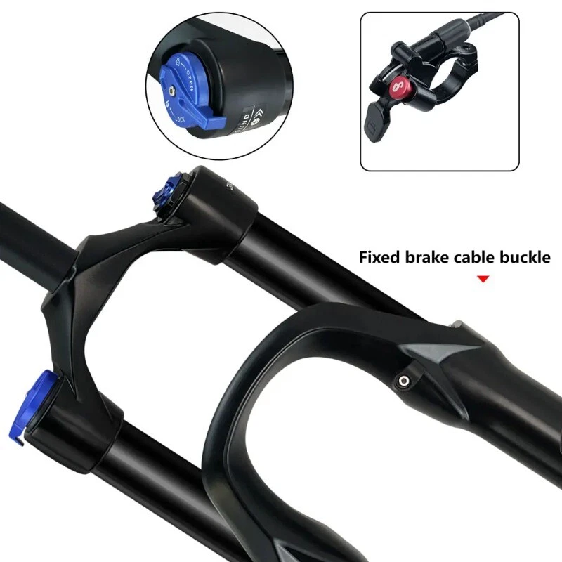 Thru Axle 15x110MM 26 27.5 29Inch 140mm Travel MTB Bicycle Air Suspension Fork - Image 3 of 4