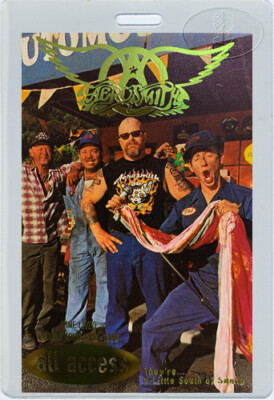 エアロスミス　バックステージパス AEROSMITH 1997-98 Nine Lives Tour Laminated Backstage Pass All