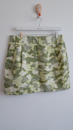 Falda Joelle Club Monaco para mujer color tostado estampado gofre talla 12 nueva con etiquetas 129 - Imagen 6 de 21